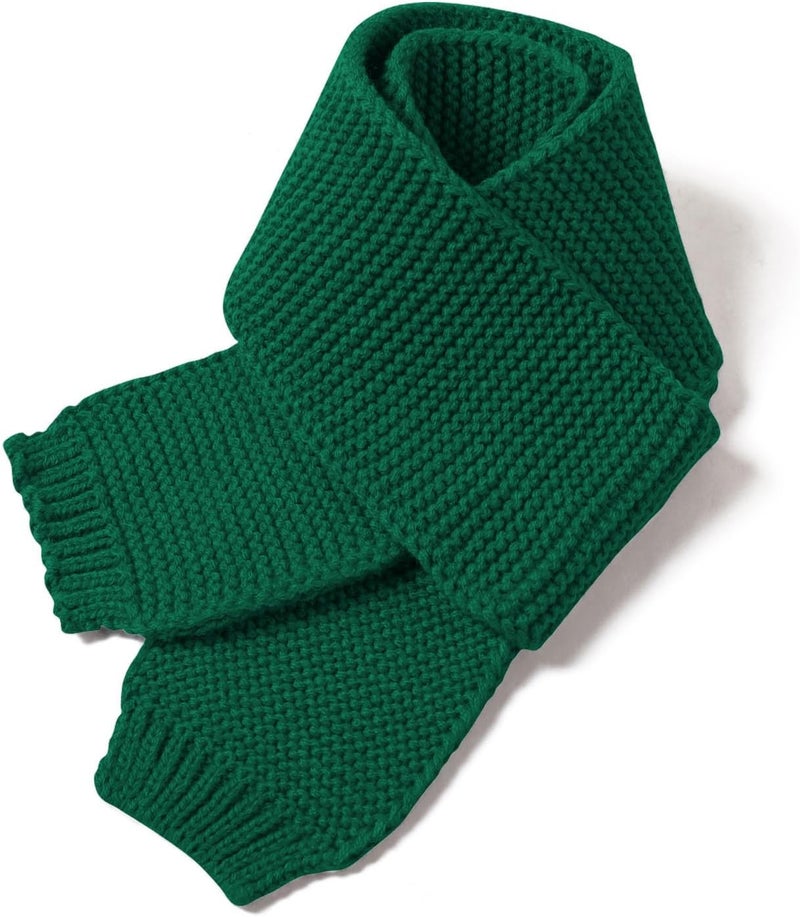 Piewag Kids Knit Scarf Toddler Winter Warm Scarves Neck Warmer Fashion Solid Color Scarf for Boys Girls - Image 1